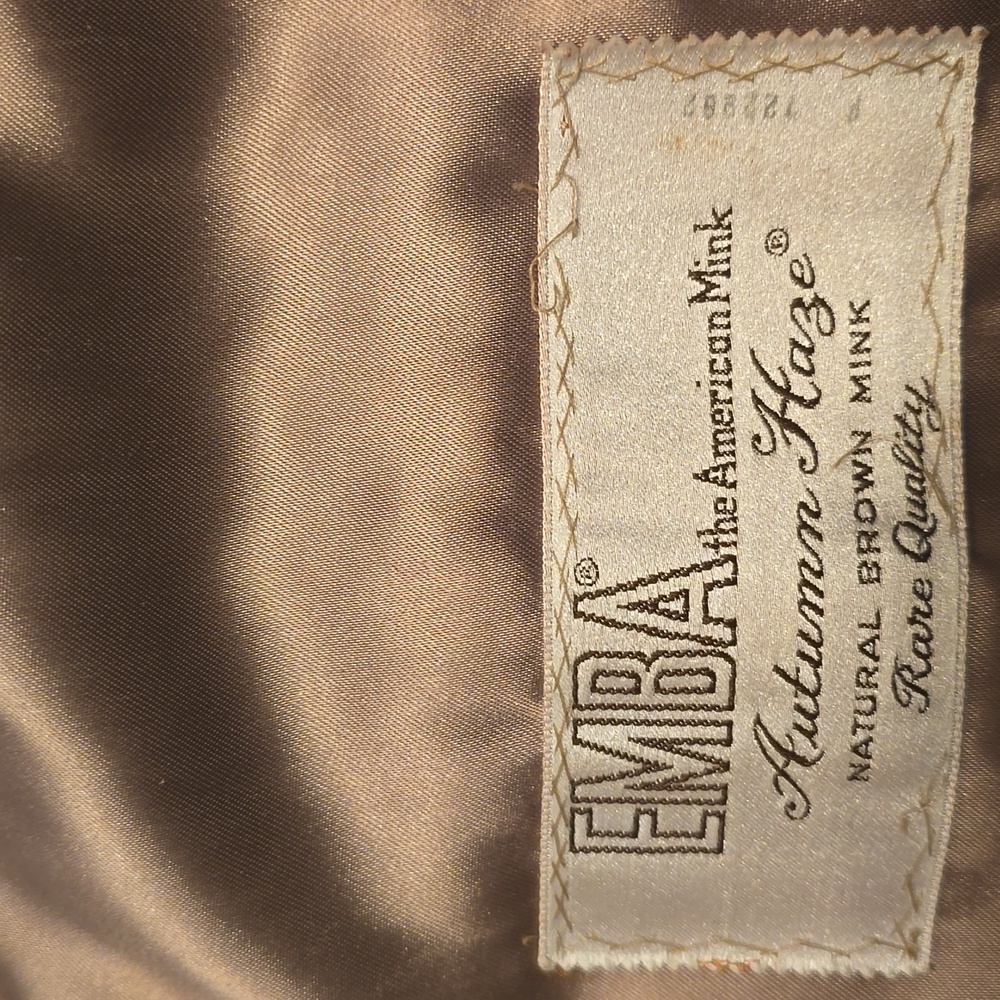 Brown mink real Fur Coat for Women - Picture 14 of 16